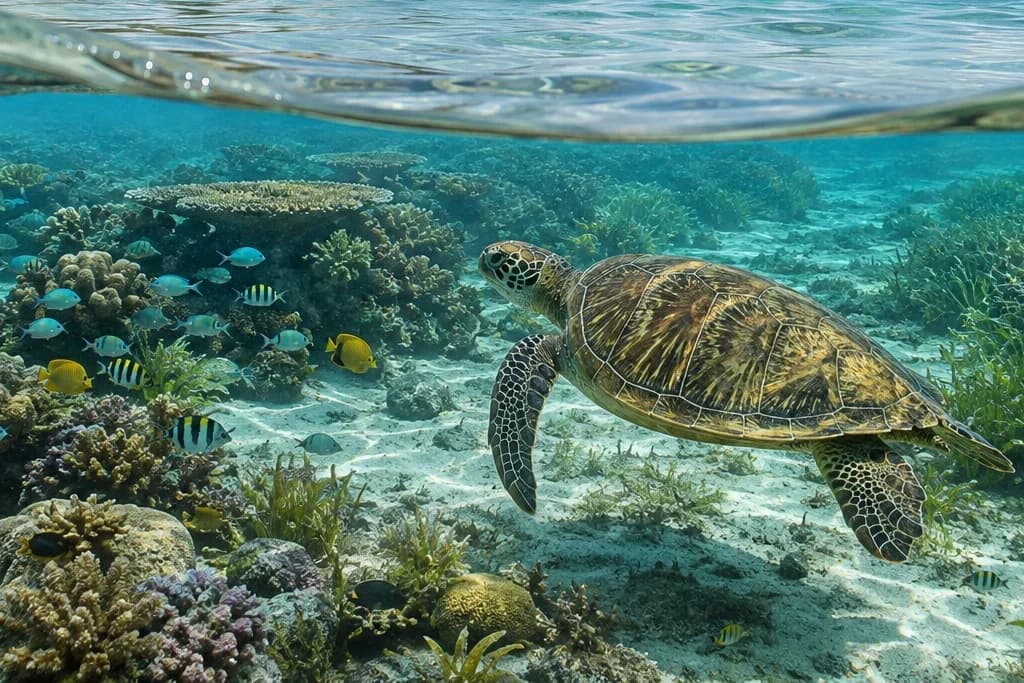 Reef and coast interpretation planning artwork for Watamu Marine National Park