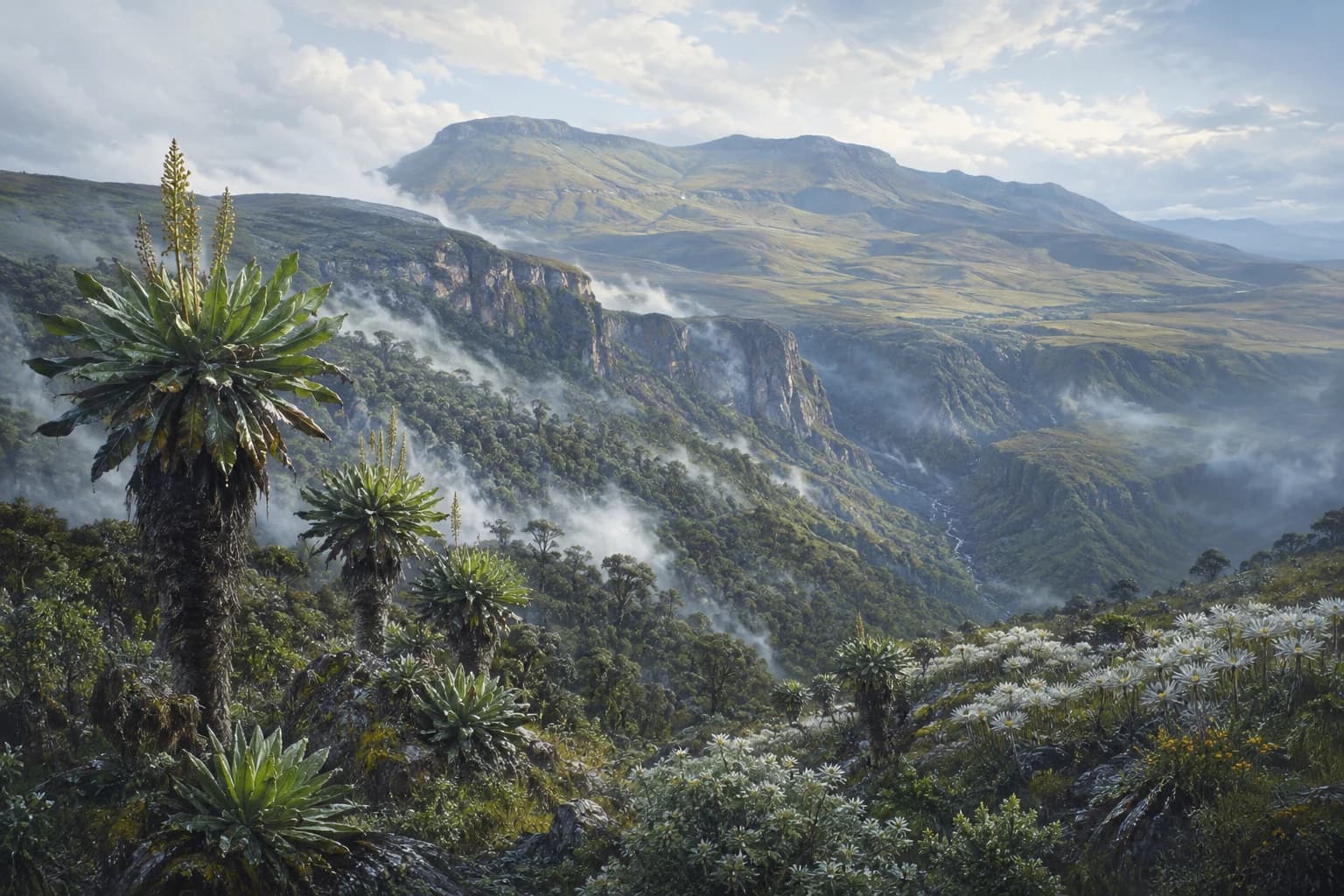 Mount Elgon National Park landscape in Kenya