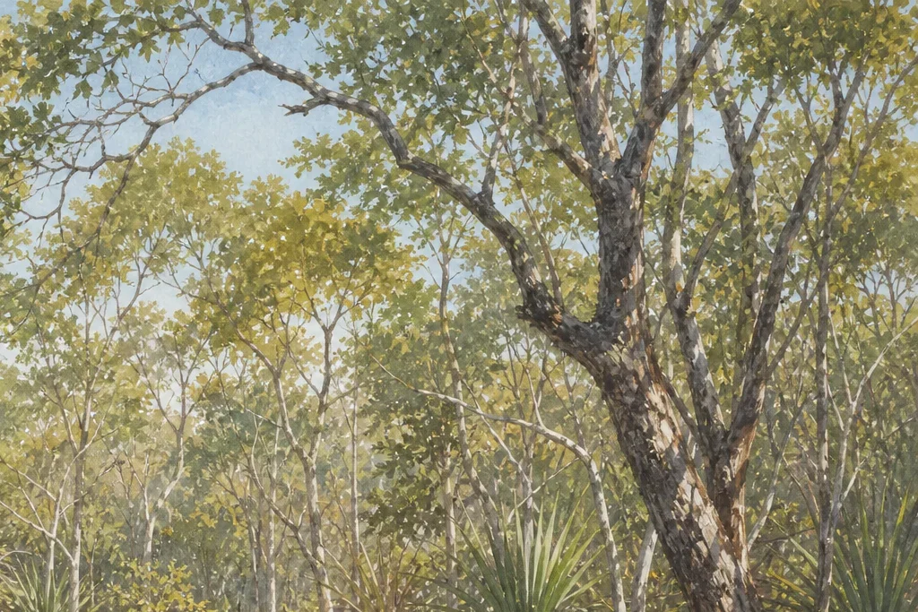 Forest birding planning artwork for Arabuko Sokoke Forest Reserve