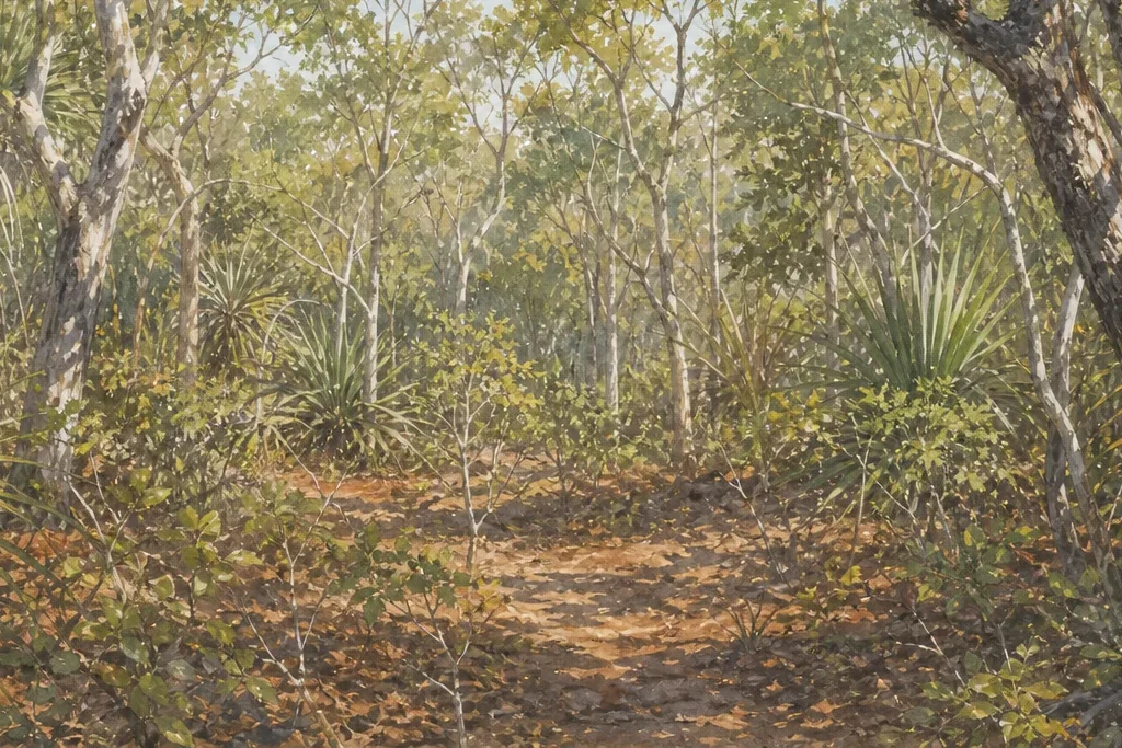 Primate and canopy observation planning artwork for Arabuko Sokoke Forest Reserve