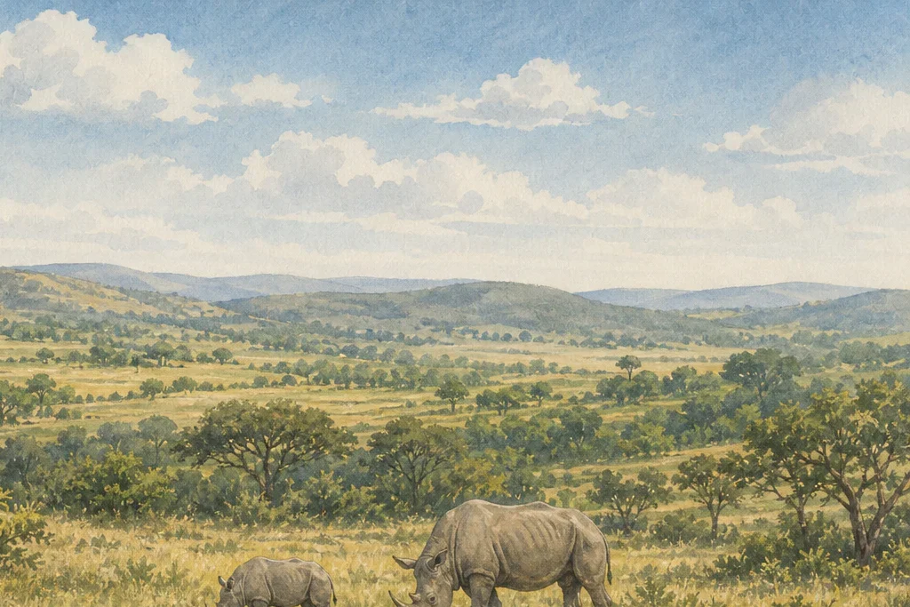 Guided nature walk planning artwork for Borana Conservancy