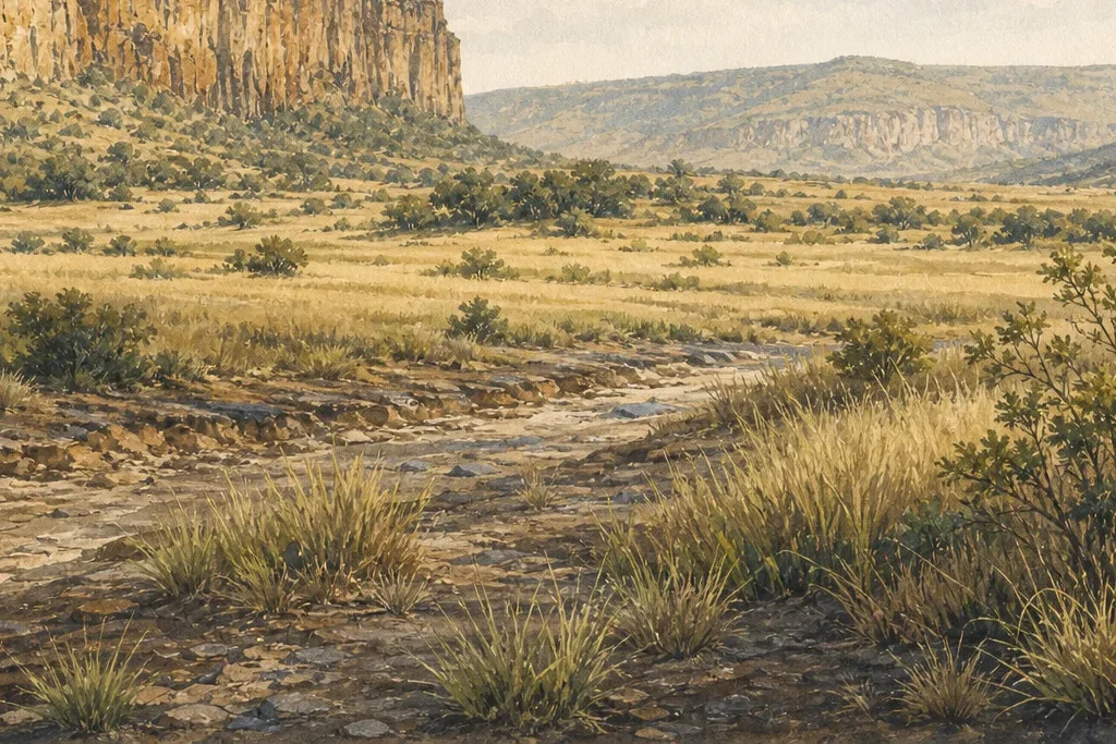 Landscape photography planning artwork for Hell’s Gate National Park