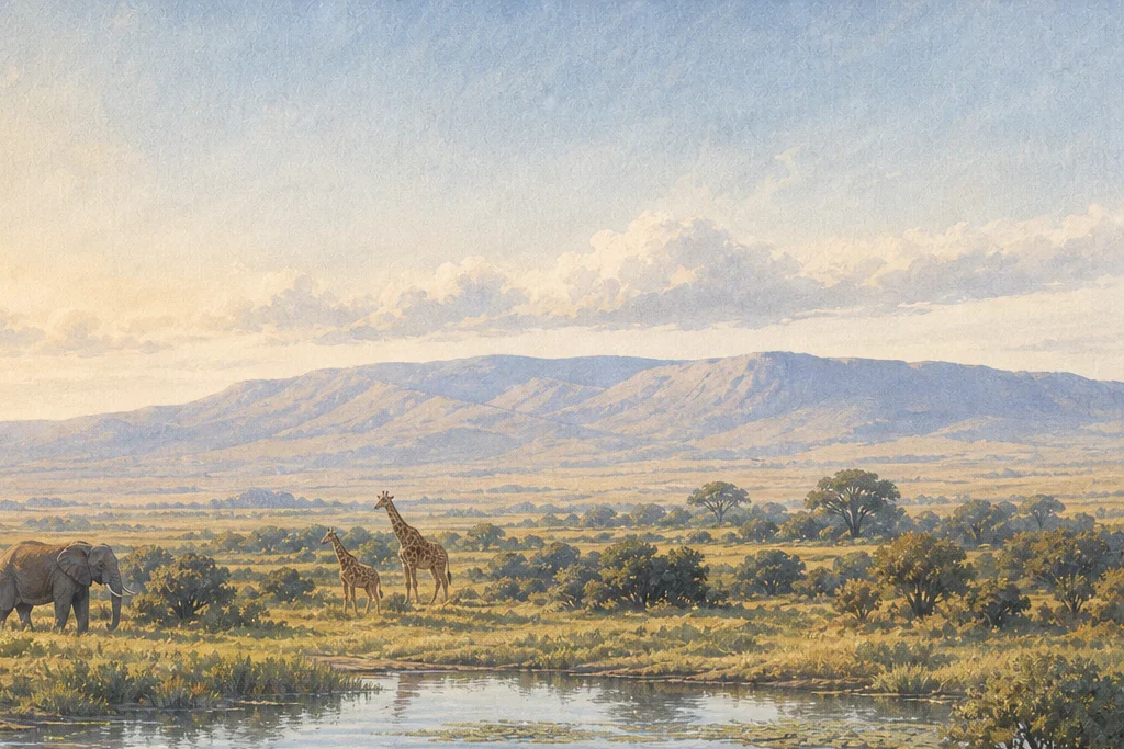 Guided nature walk planning artwork for Laikipia Plateau