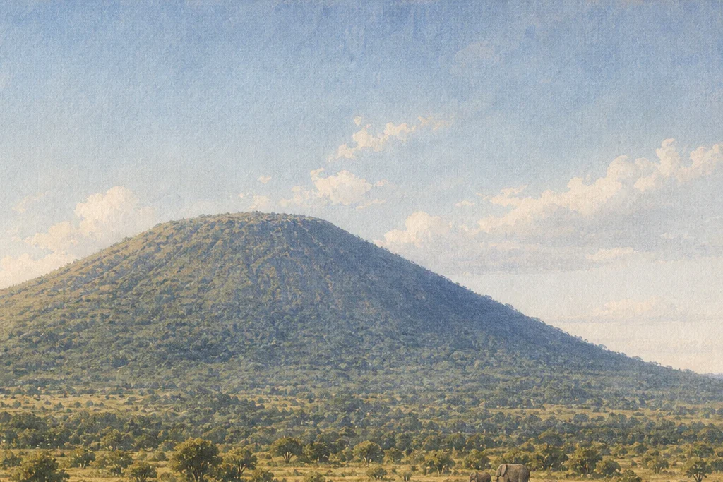 Birding and botany planning artwork for Marsabit National Park