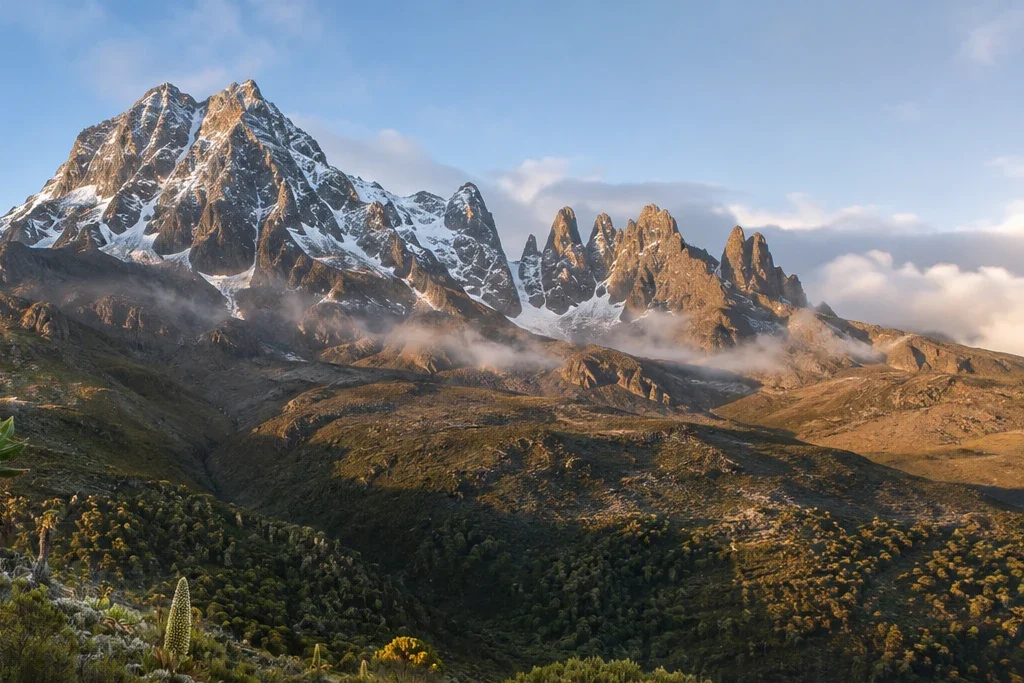 Birding and botany planning artwork for Mount Kenya National Park