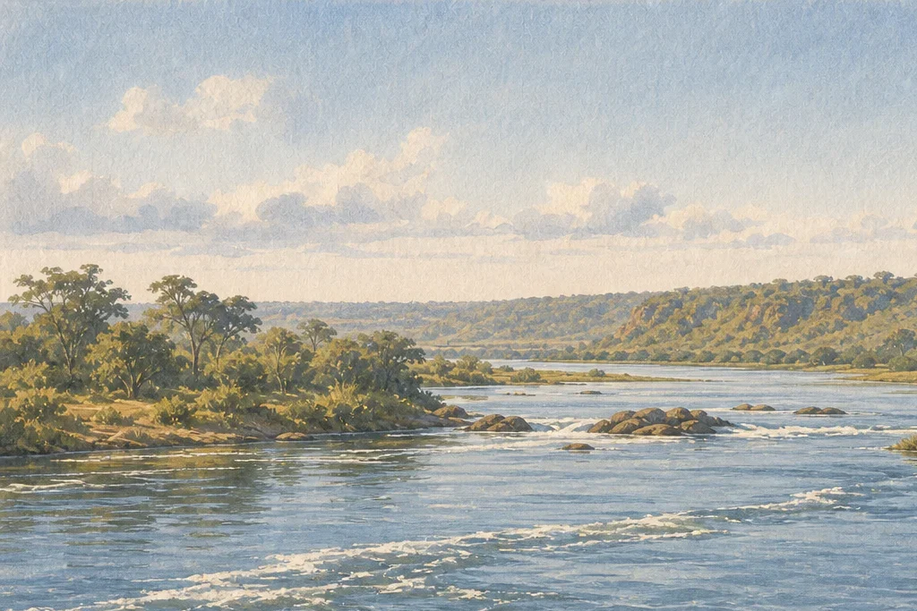 Guided wildlife drive planning artwork for Murchison Falls National Park