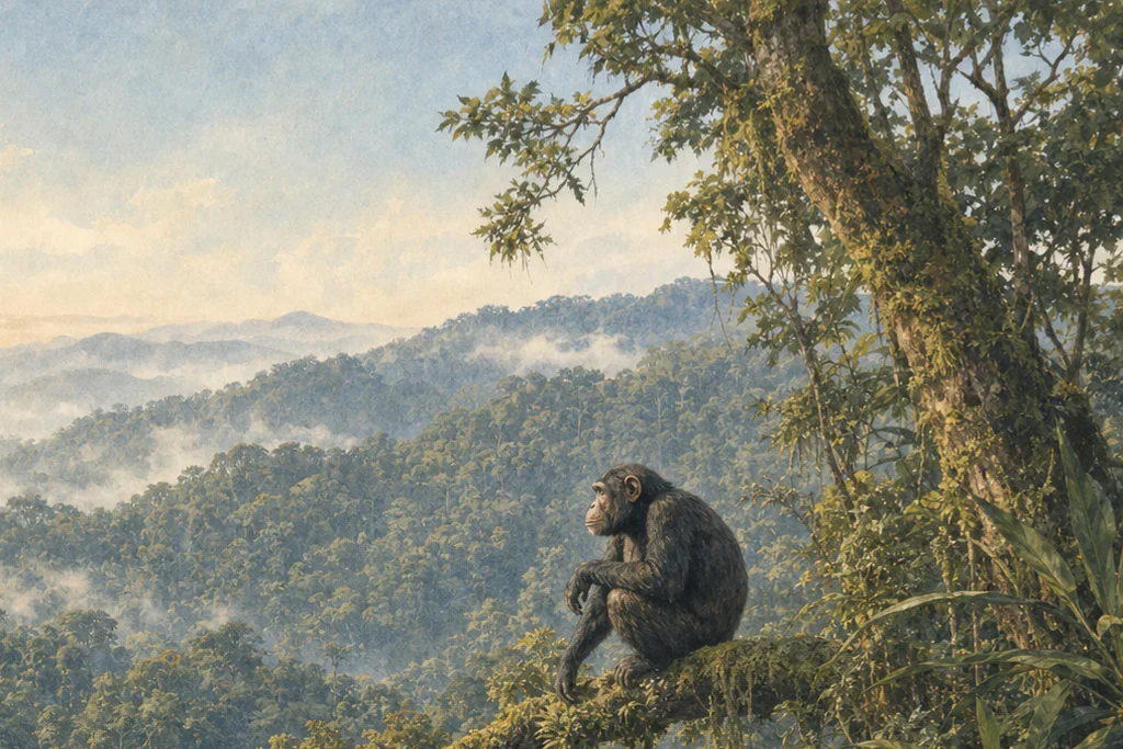 Forest birding planning artwork for Nyungwe National Park