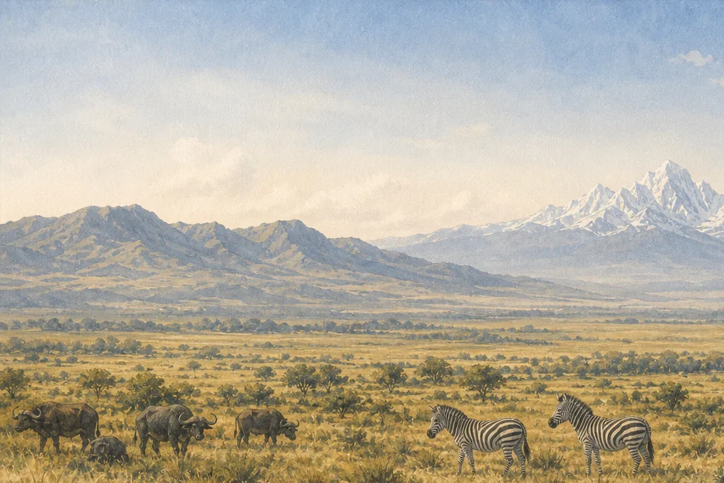 Conservancy wildlife drive planning artwork for Solio Ranch