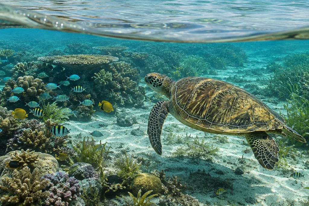 Reef and coast interpretation planning artwork for Watamu Marine National Park