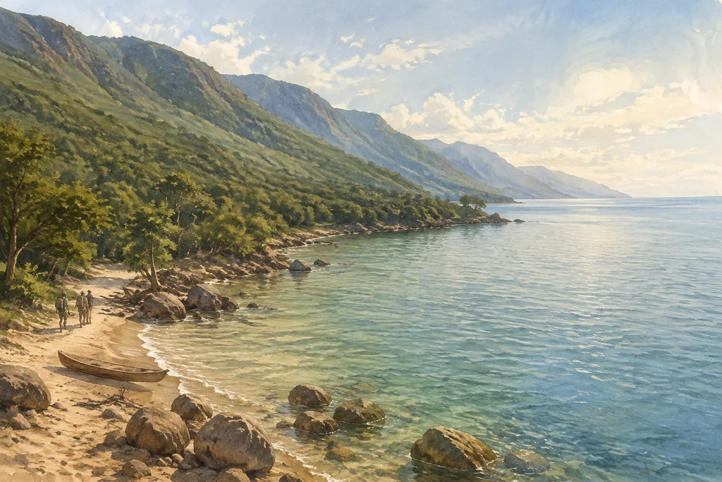 Mahale Mountains National Park habitat illustration