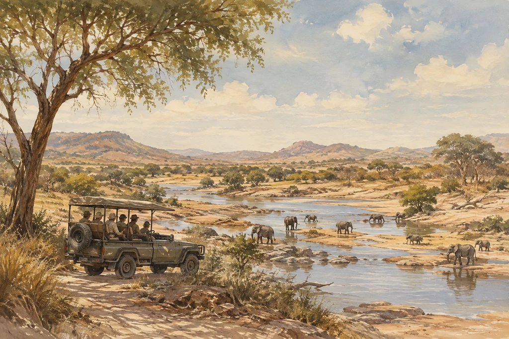 Great Ruaha River game drives in Ruaha National Park: illustrative landscape