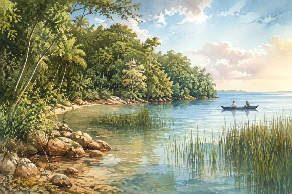 Rubondo Island National Park habitat illustration