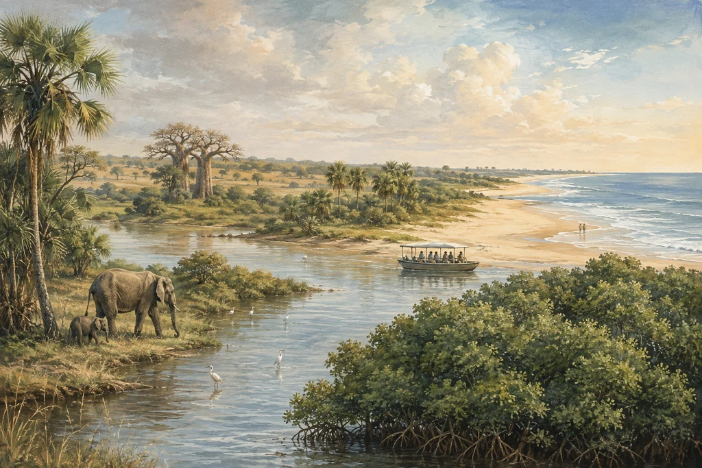 Saadani National Park habitat illustration