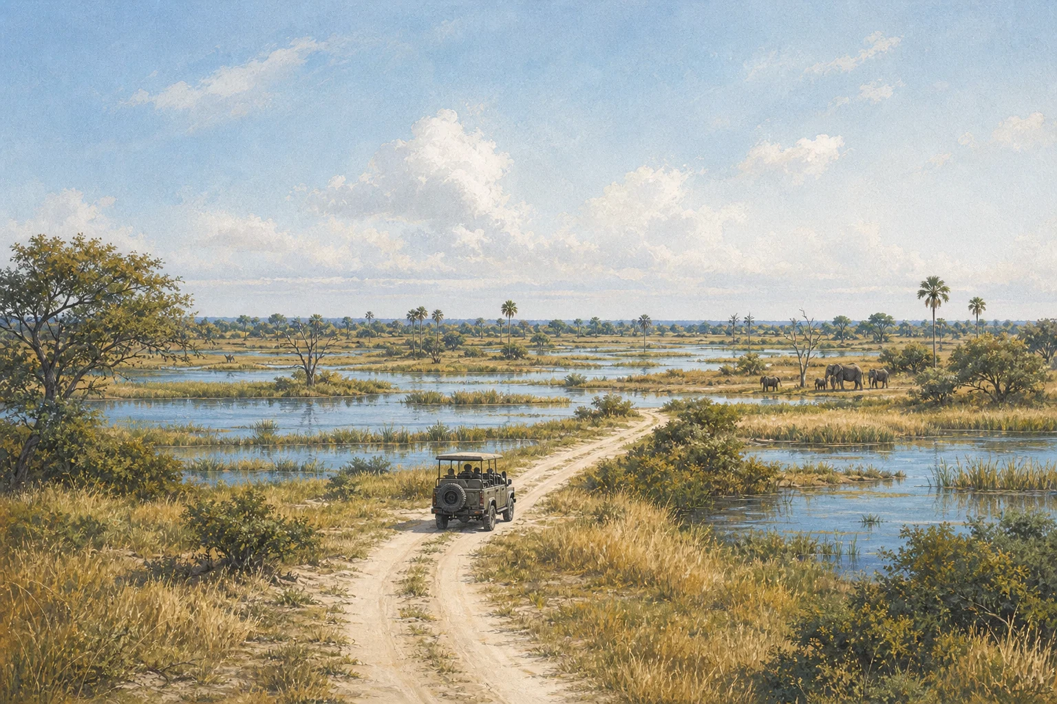 Northern Botswana route illustration