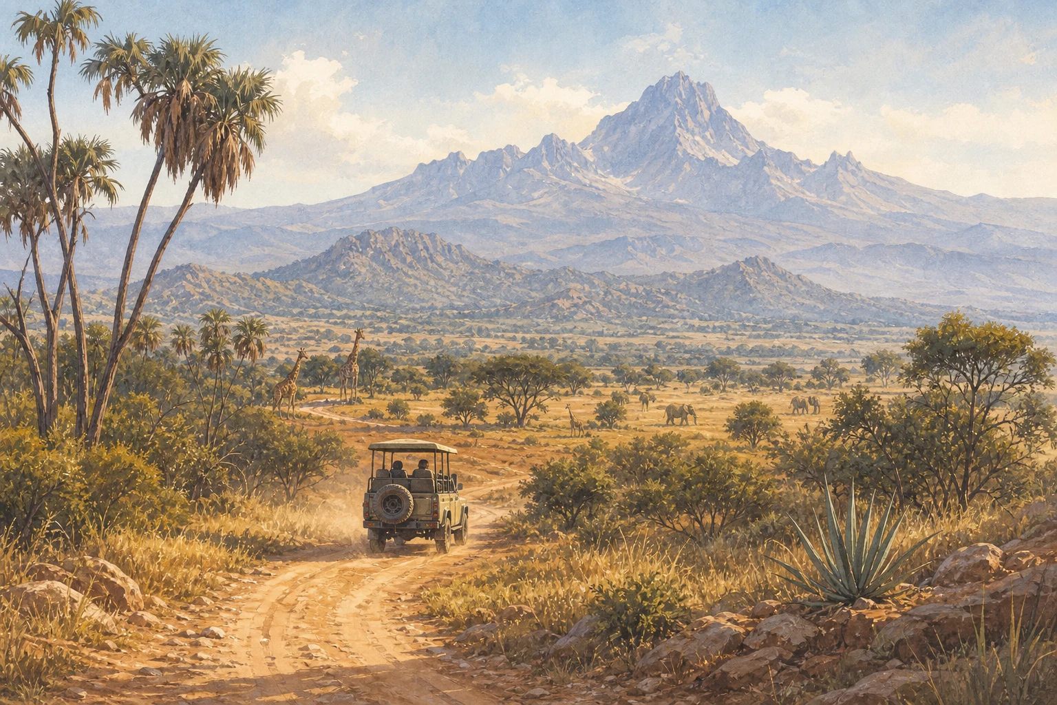 Central & Northern Safari Circuit route illustration