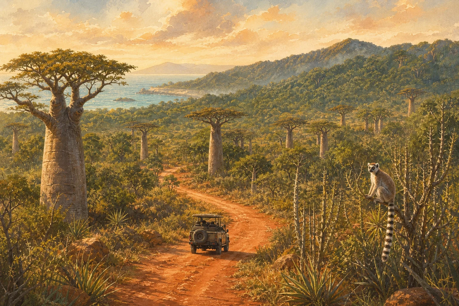 Exclusive Madagascar route illustration