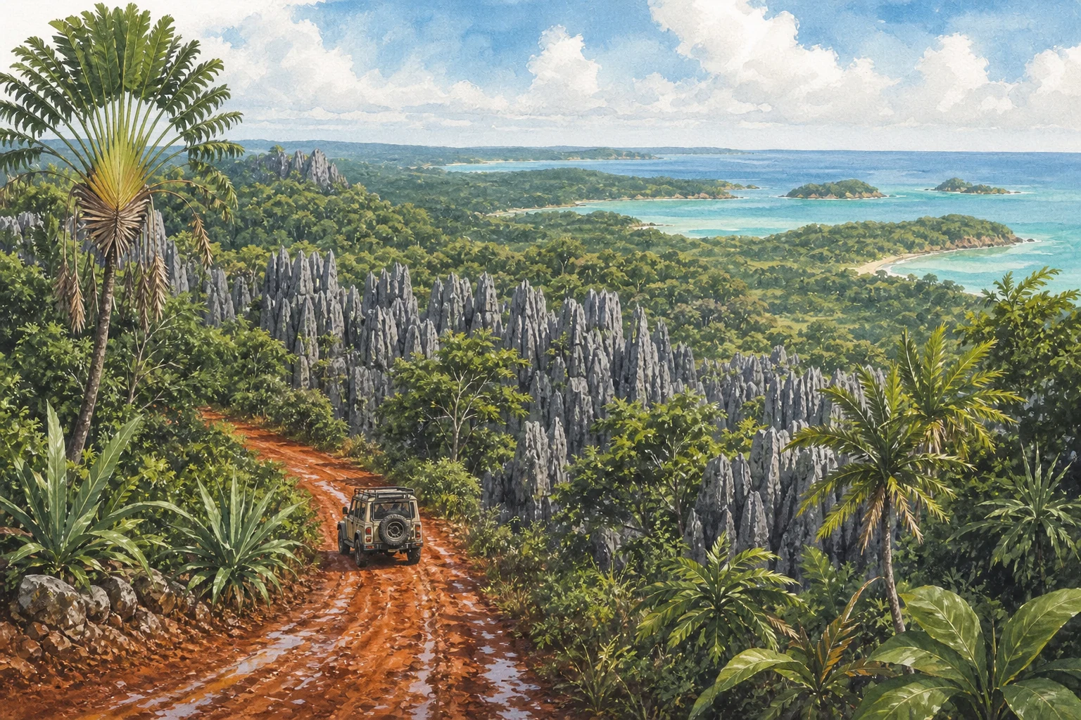 Northern Madagascar route illustration