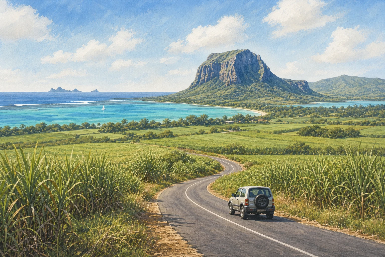 Mauritius at a Glance route illustration
