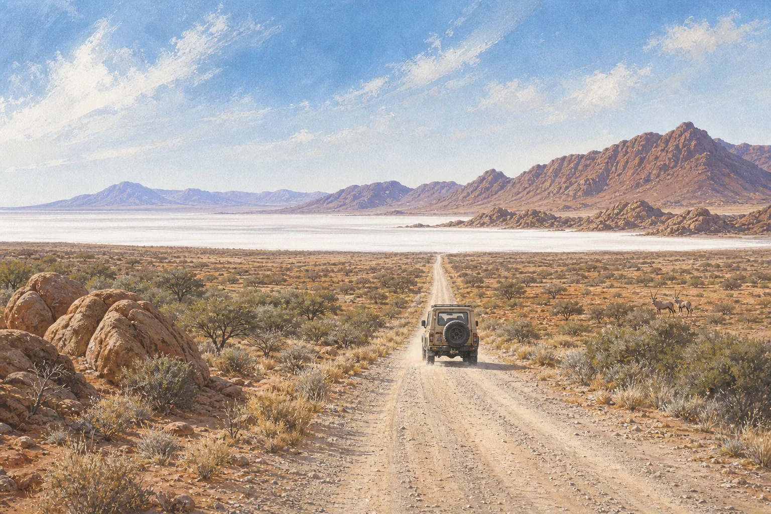 Northern Namibia route illustration
