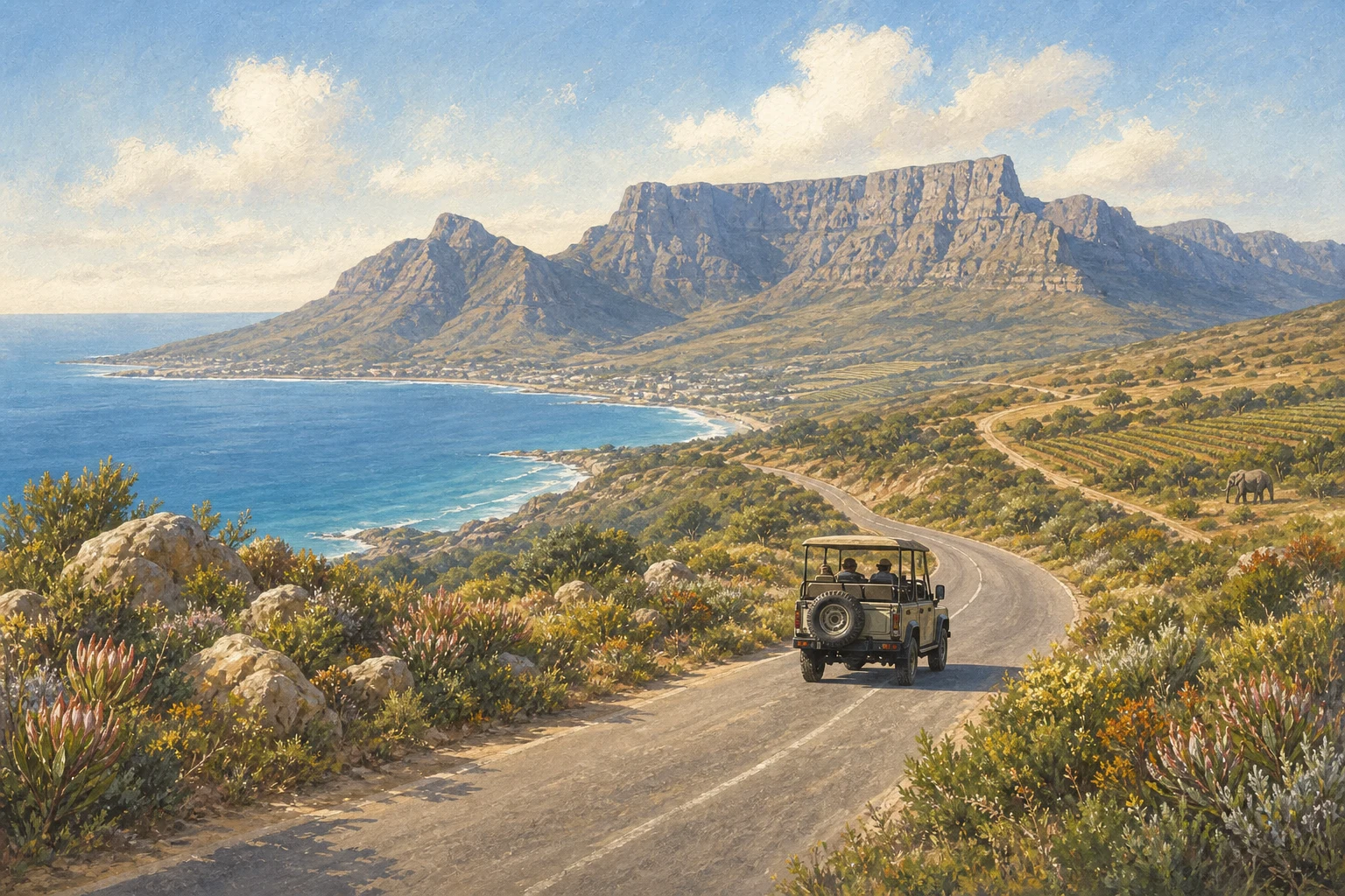 Cape and Coast route illustration