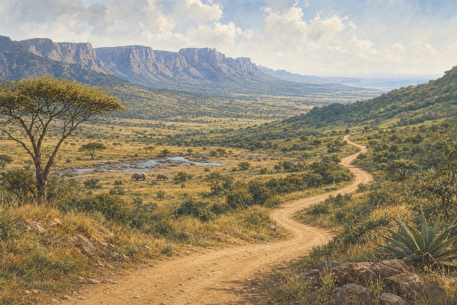 Kruger and Zululand route illustration