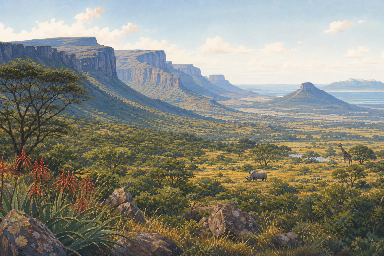South African lowveld and escarpment
