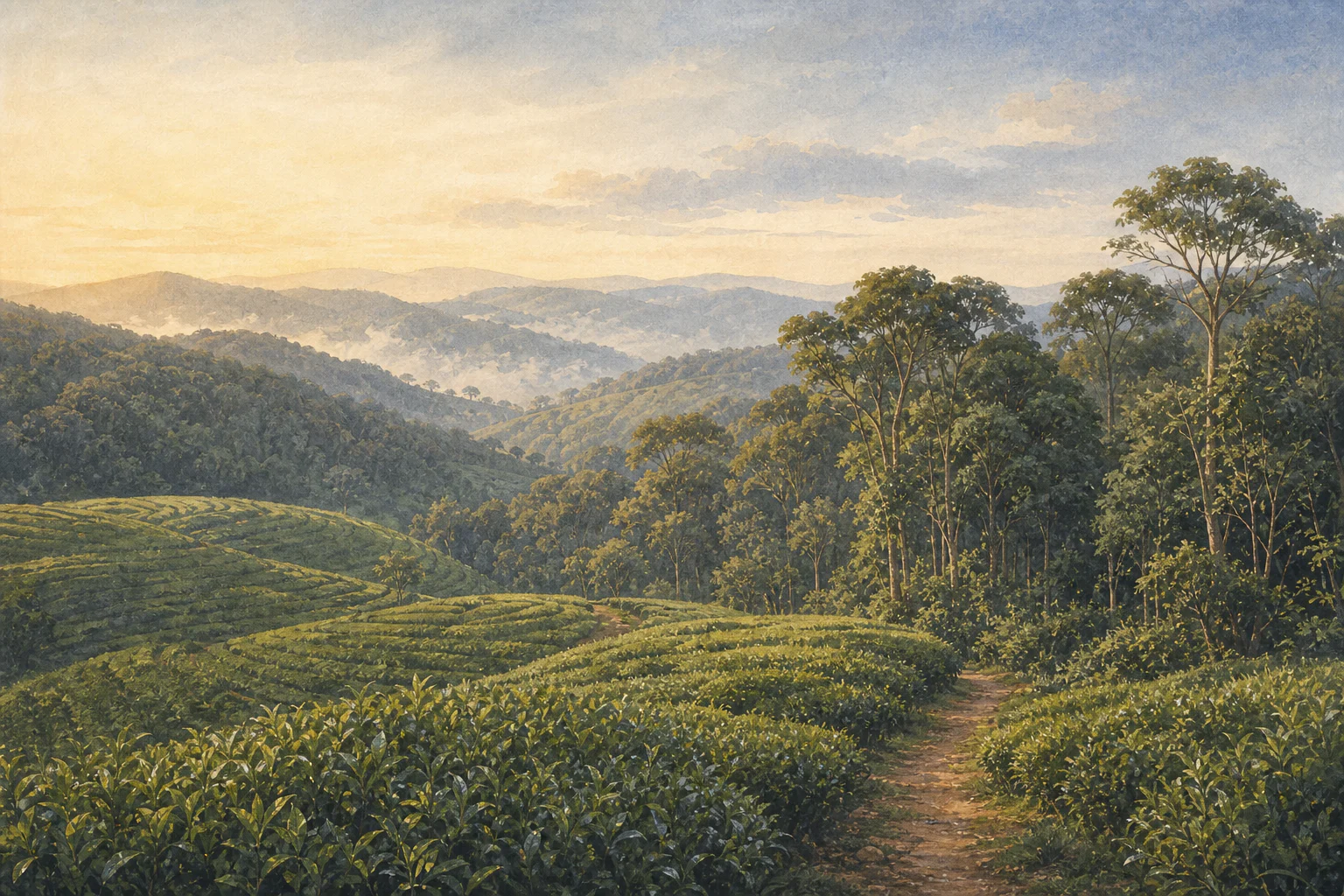Gishwati-Mukura National Park landscape in rwanda