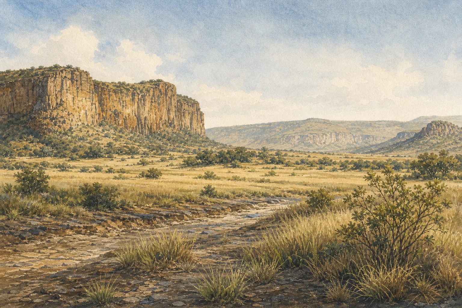 Hell’s Gate National Park landscape in kenya