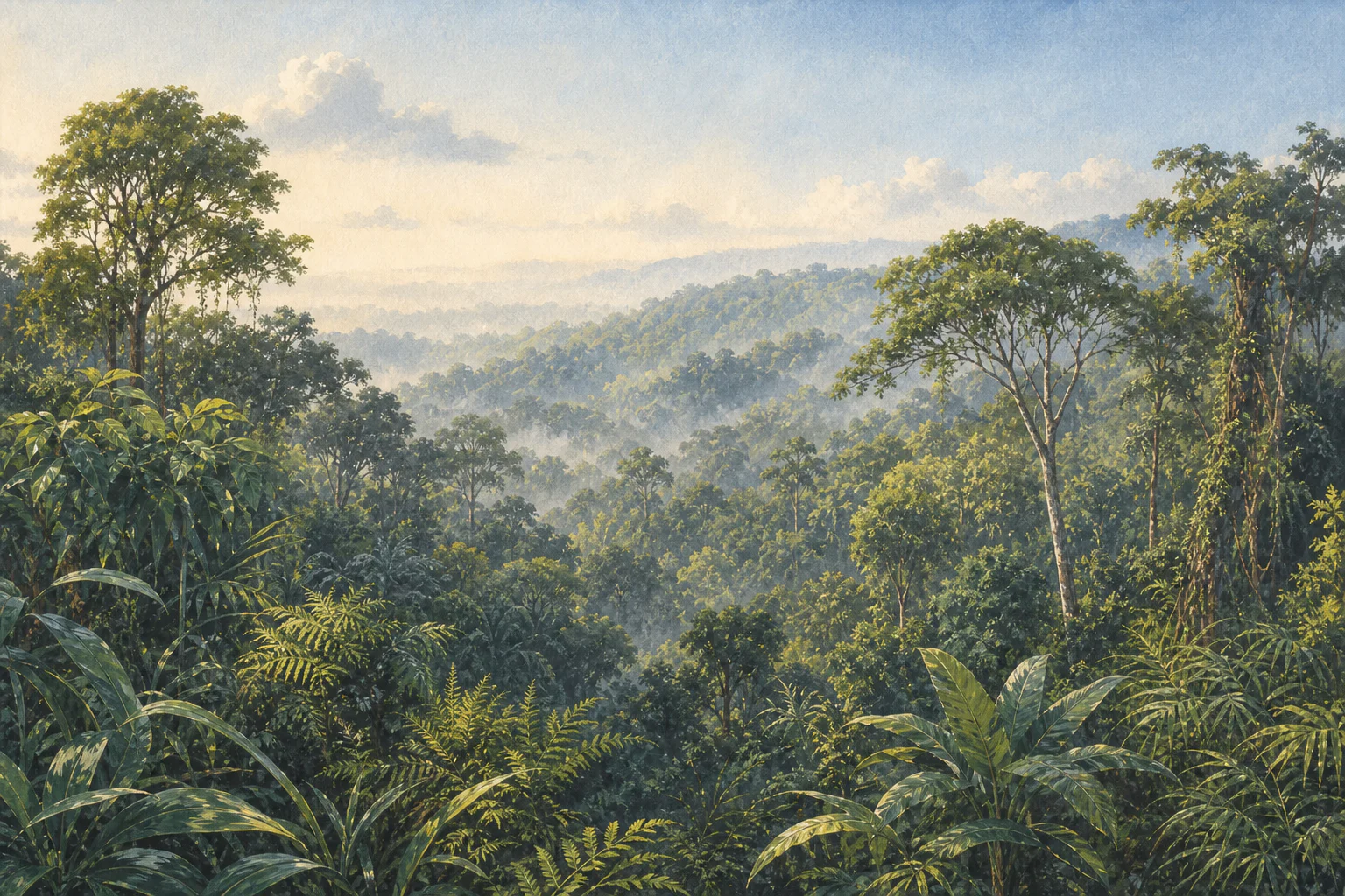 Kakamega Forest National Reserve landscape in kenya