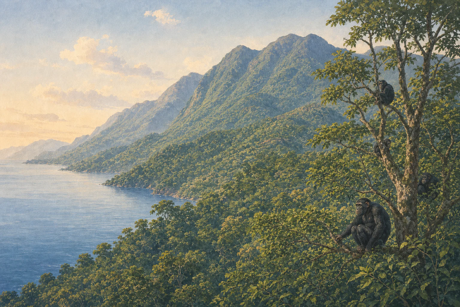 Mahale Mountains National Park landscape in tanzania