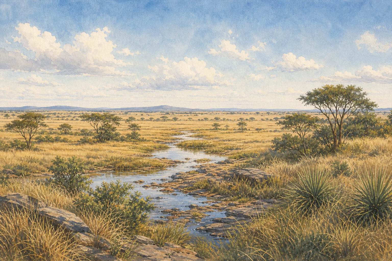 Mara Naboisho Conservancy landscape in kenya