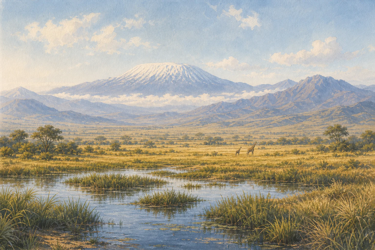 Mkomazi National Park landscape in tanzania