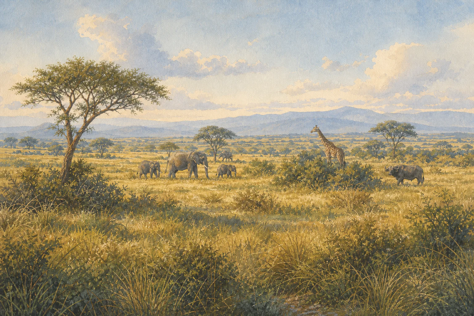 Ol Pejeta Conservancy landscape in kenya