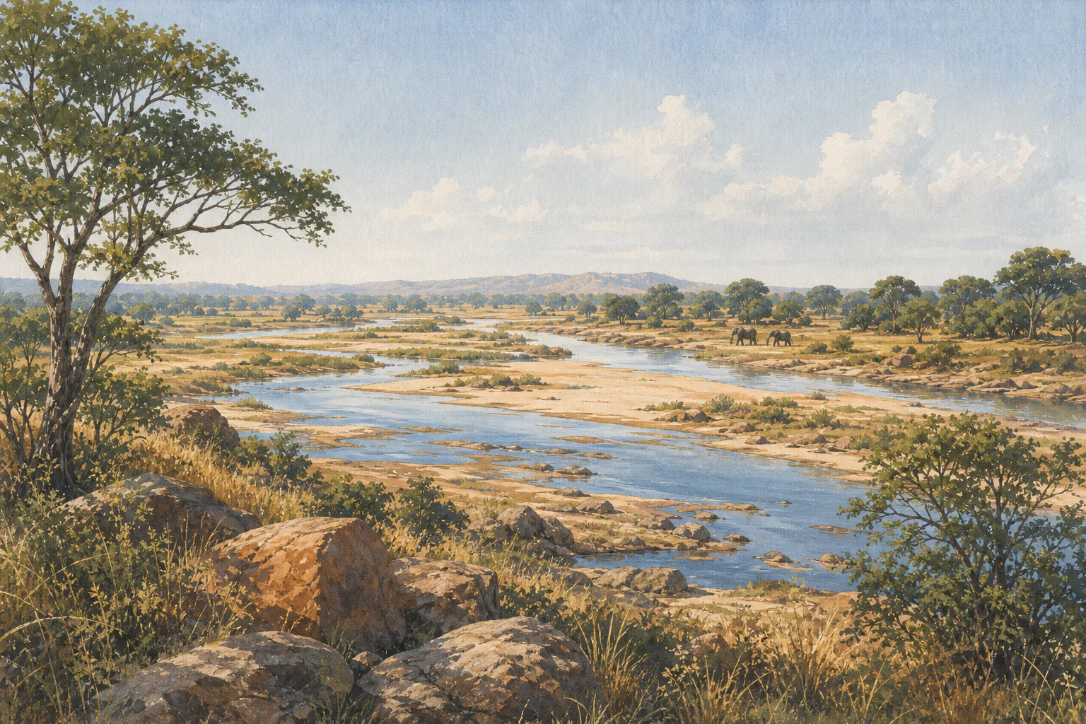 Ruaha National Park landscape in tanzania