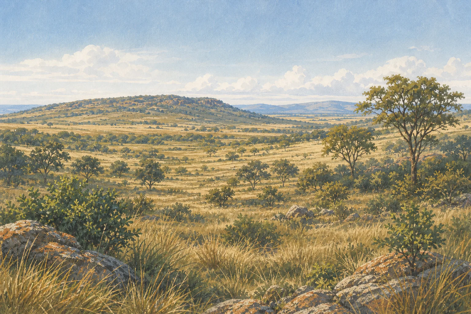 Ruma National Park landscape in kenya