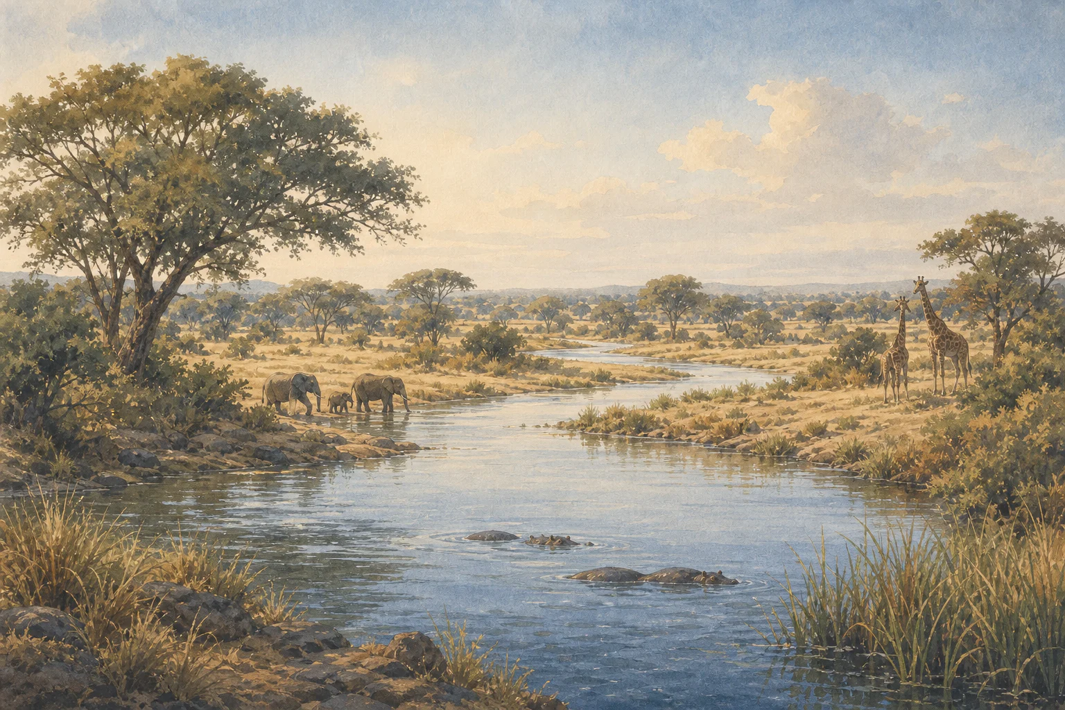 Tarangire National Park landscape in tanzania